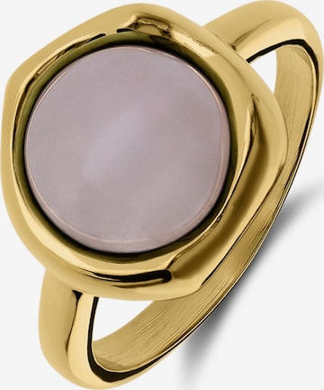 Lucardi Ring in Gold: Vorderseite