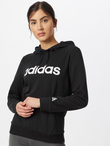 ADIDAS SPORTSWEAR Athletic Sweatshirt 'Essentials Logo' in Black: front