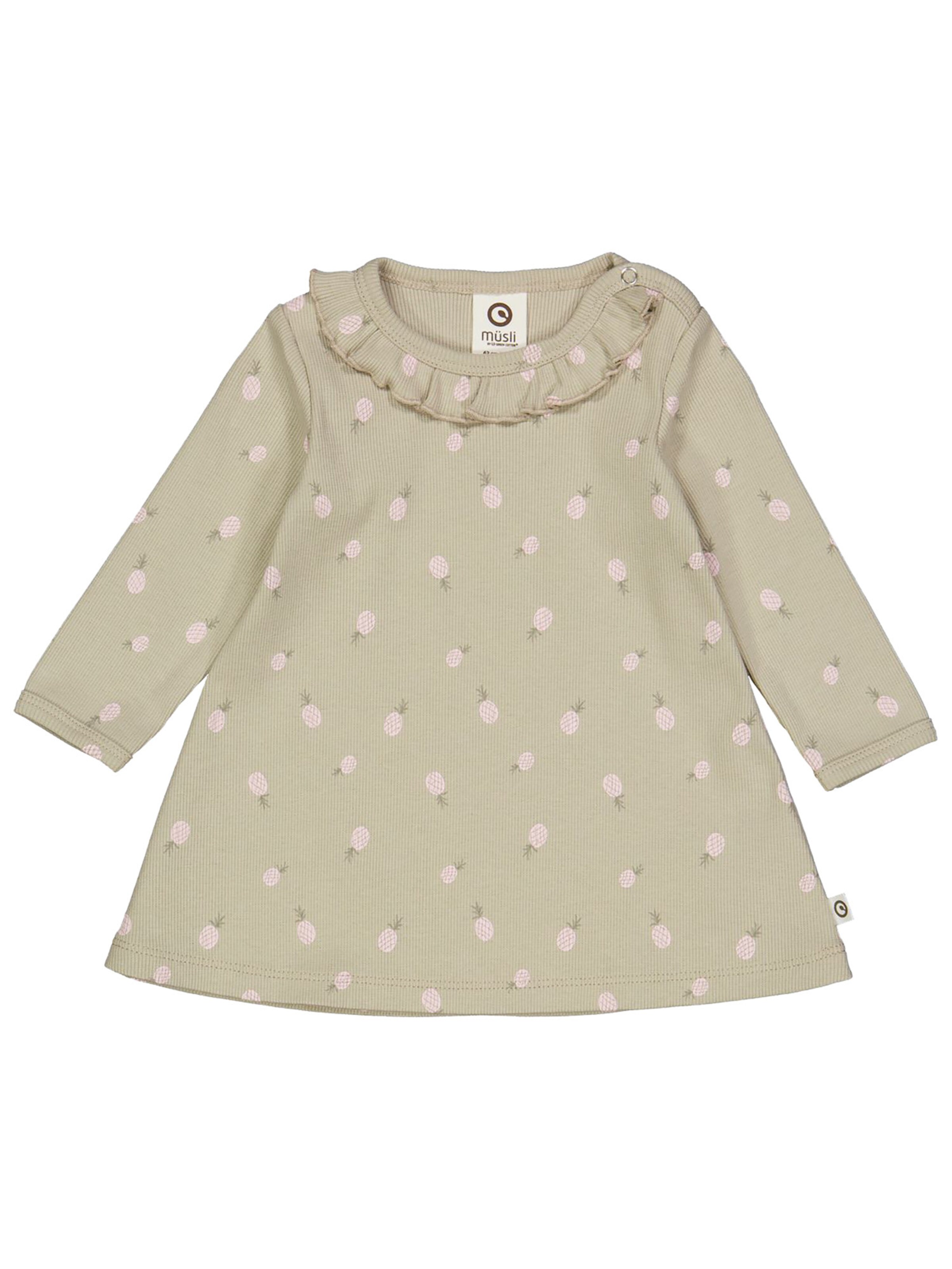 Müsli by GREEN COTTON Kleid in Grün: Vorderseite