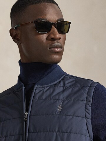 Polo Ralph Lauren Liivi '32/1 DBL KNIT JACQ-KNT-SHIRT' värissä sininen