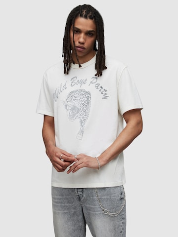 AllSaints - Camiseta 'WILD BOYS' en blanco: frente