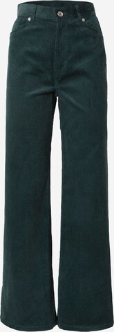 Monki - Pierna ancha Pantalón en verde: frente