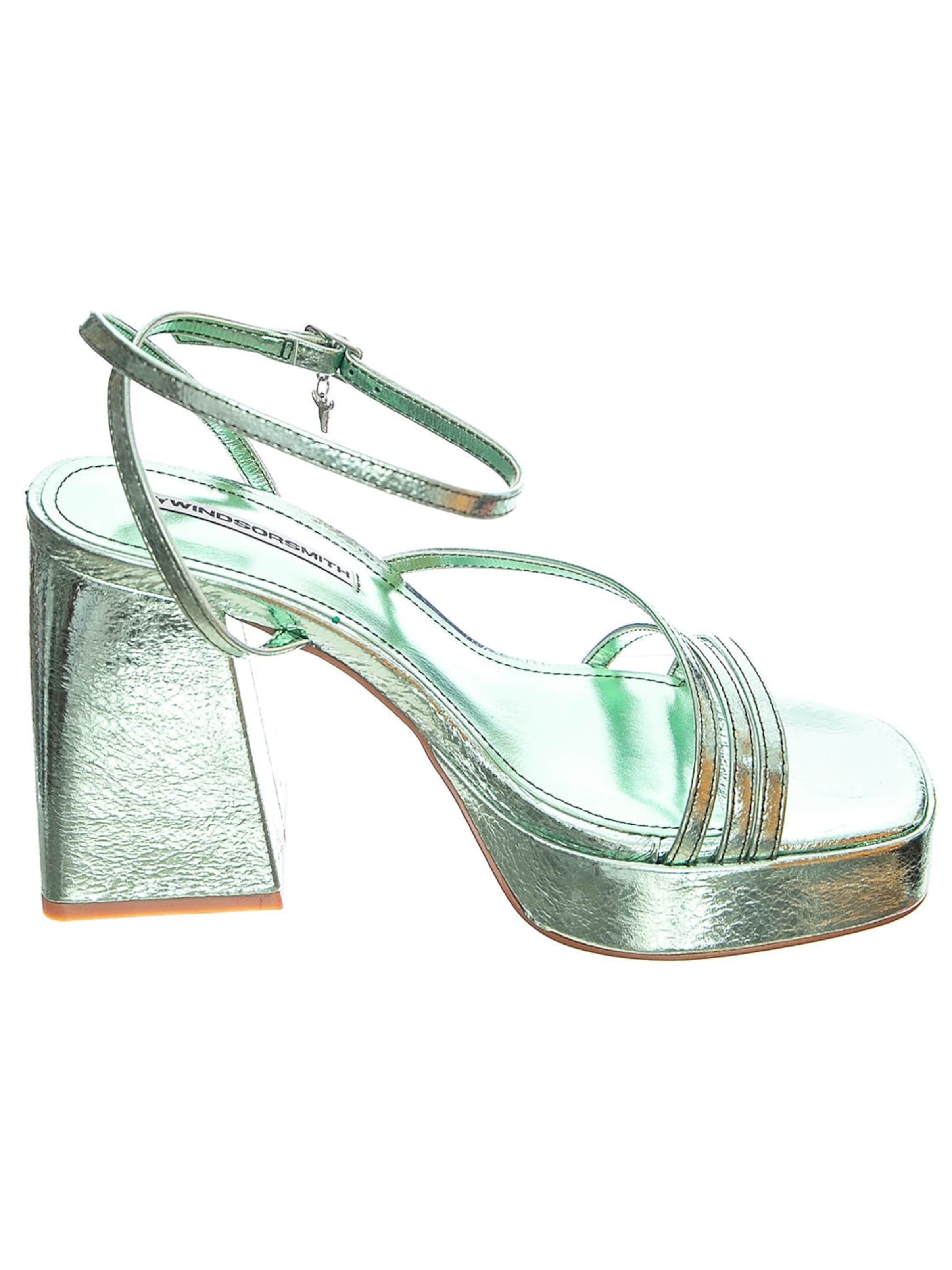 Windsor Smith Sandaler 'CHARMS MINT CRINKLE FOIL MINT' i grøn