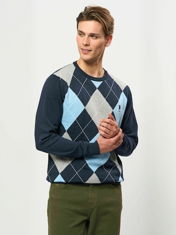 U.S. POLO ASSN. Svetr ' UMDelvin ' – modrá