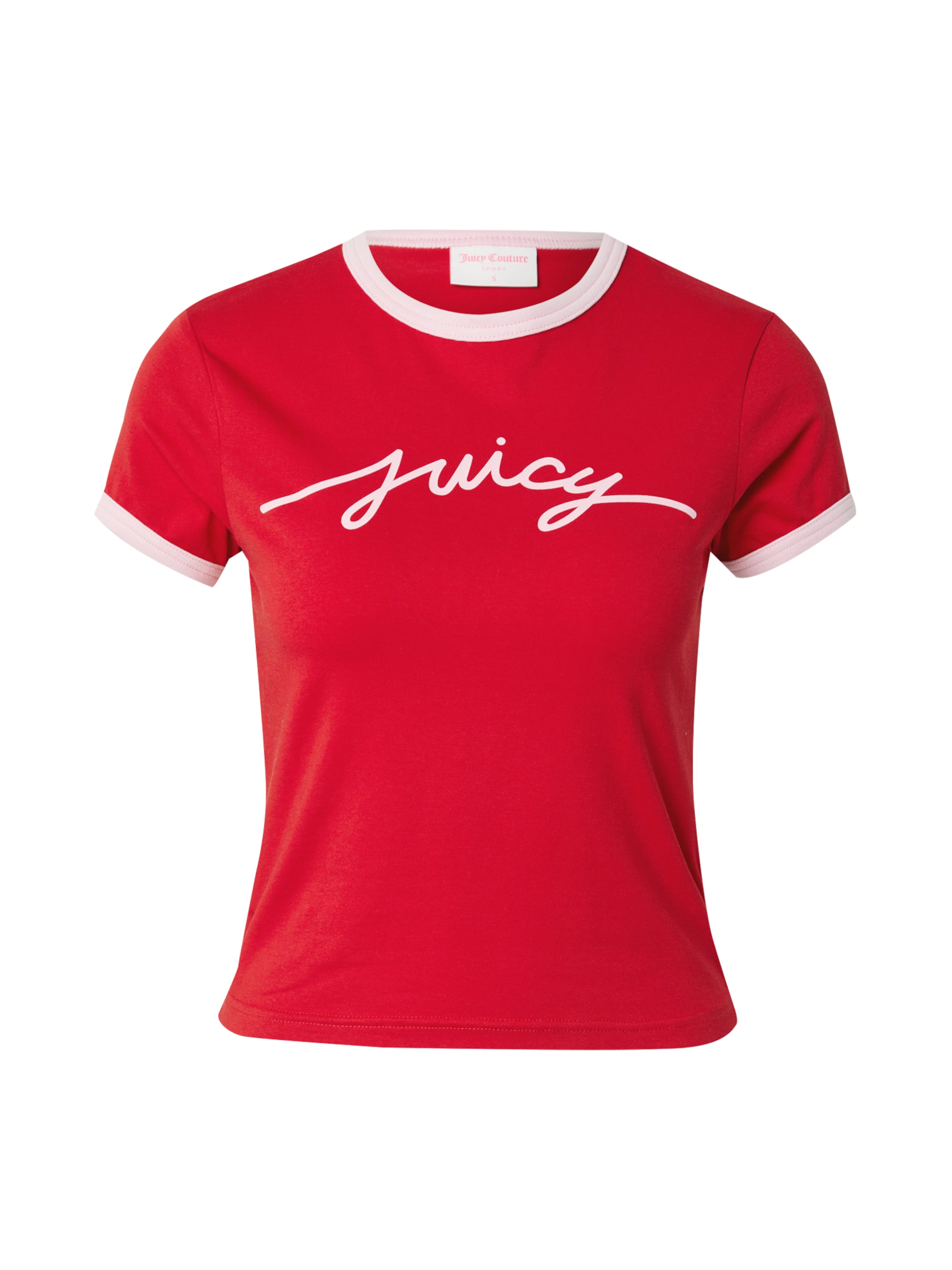 Juicy Couture Тениска 'Ringer' в червено: отпред