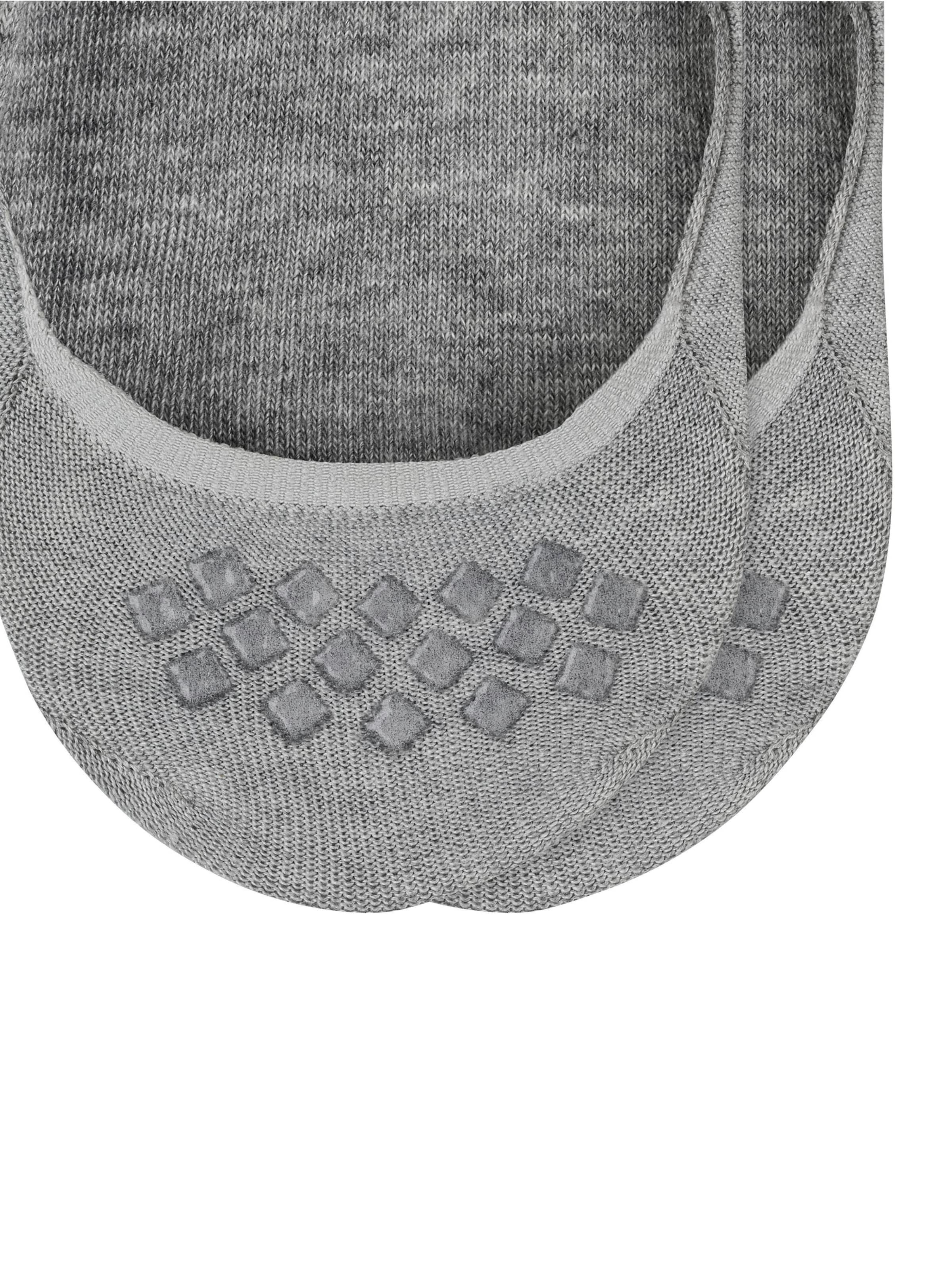 BURLINGTON Ankle Socks 'Everyday 2-Pack' in Grey