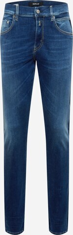 REPLAY Slimfit Jeans 'MICKYM' in Blauw: voorkant