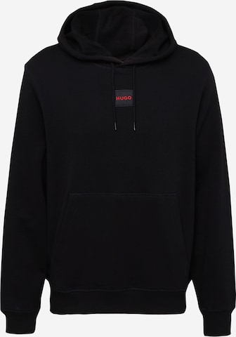 HUGO Red - Sweatshirt 'Daratschi214' em preto: frente