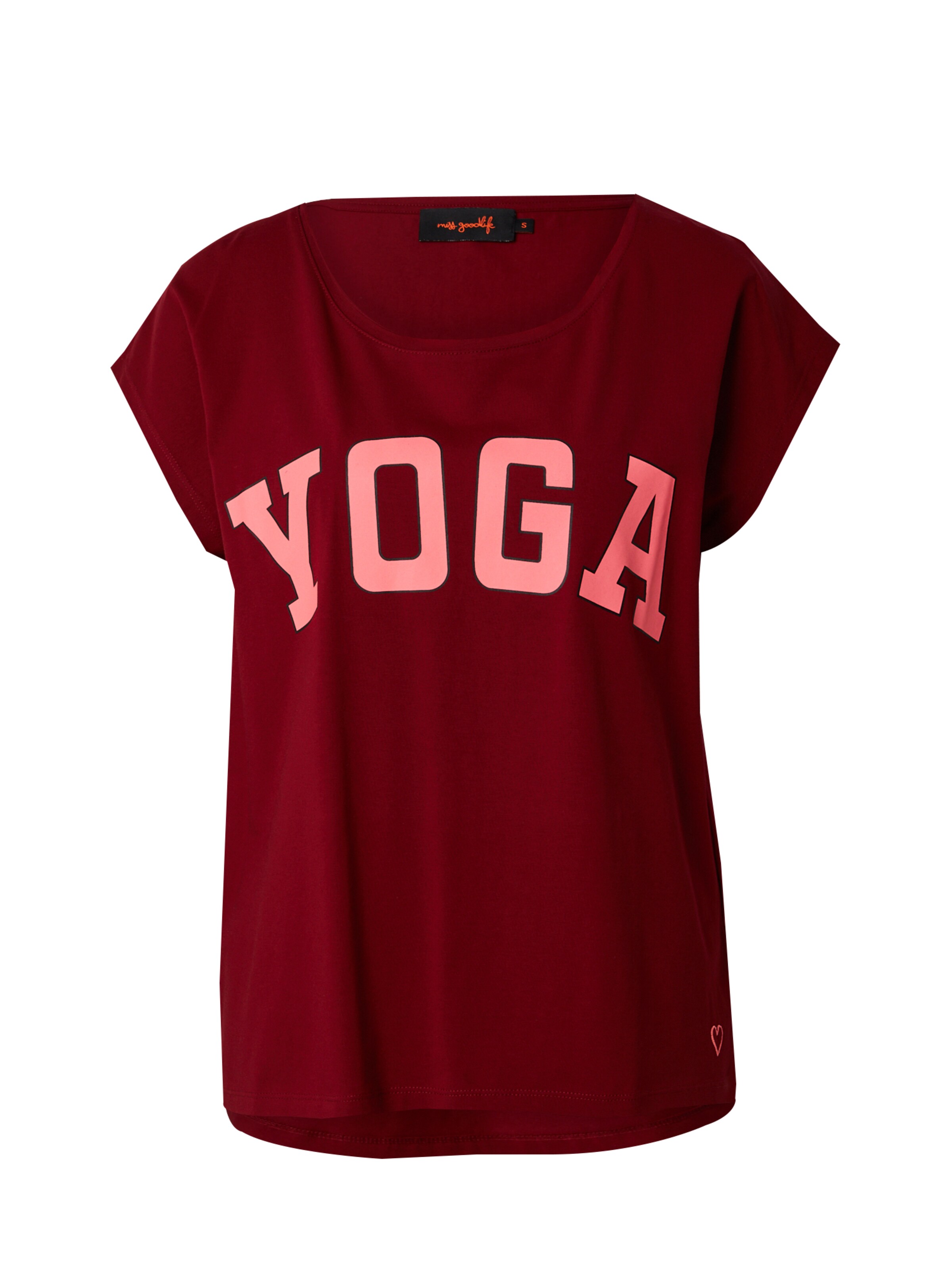 miss goodlife Tričko 'Yoga' - Červená: predná strana