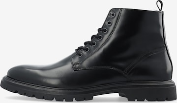 Bianco Lace-Up Boots in Black: front