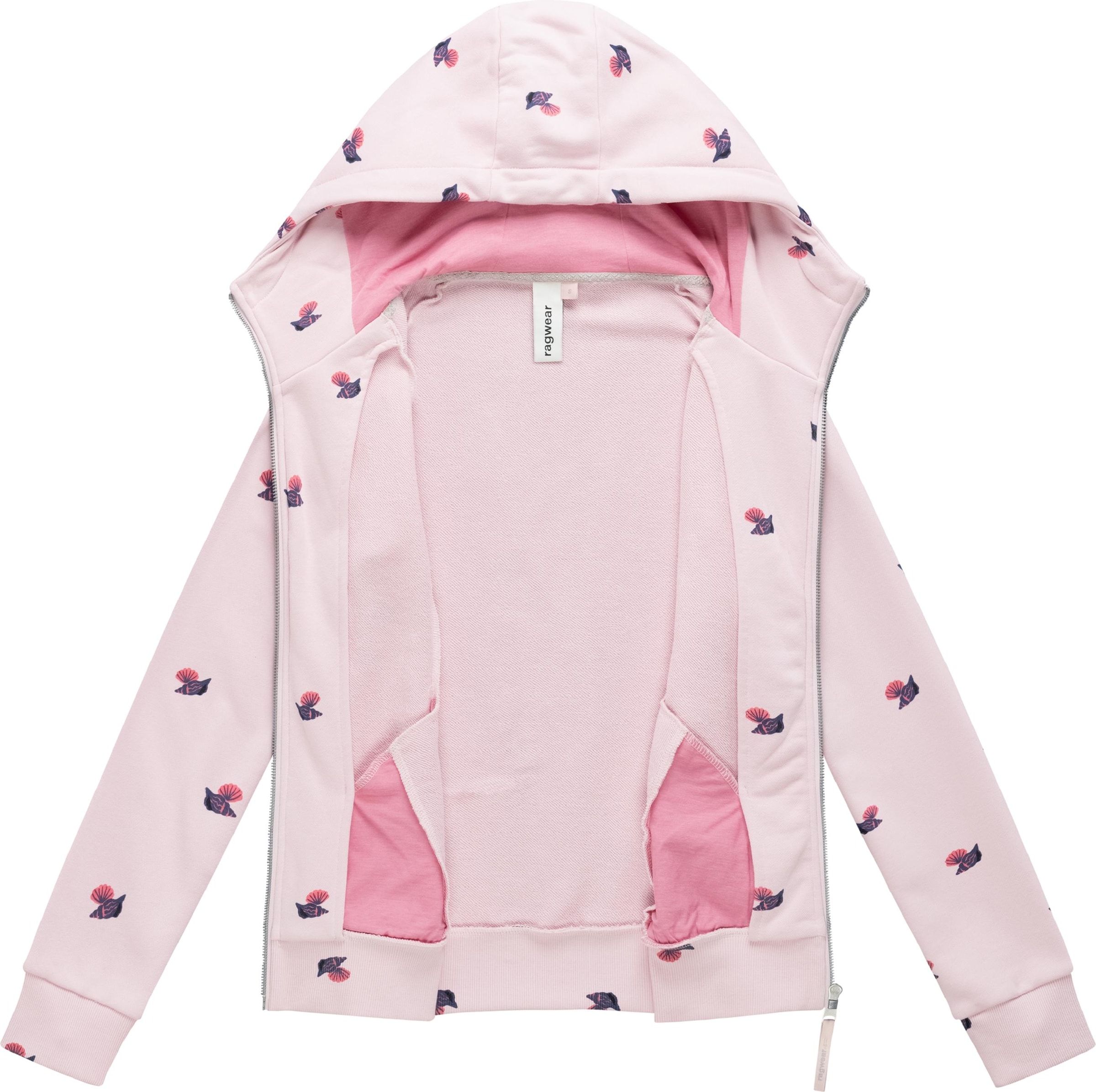 Giacca di felpa 'Fllawia Shells' di Ragwear in rosa