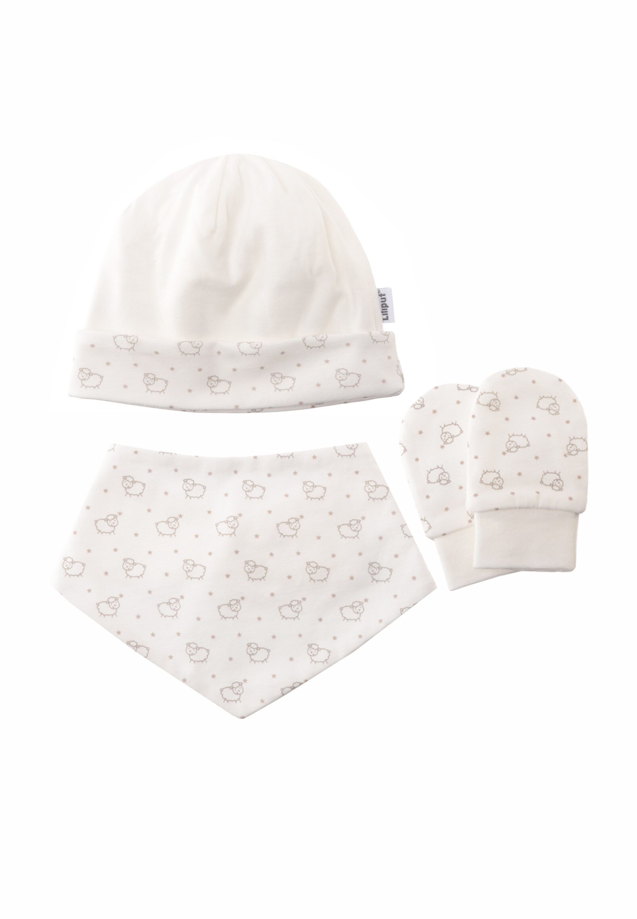 LILIPUT Underwear Set 'Schäfchen' in White: front