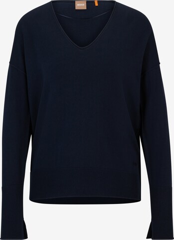 BOSS Sweater ' C_Freno ' in Blue: front