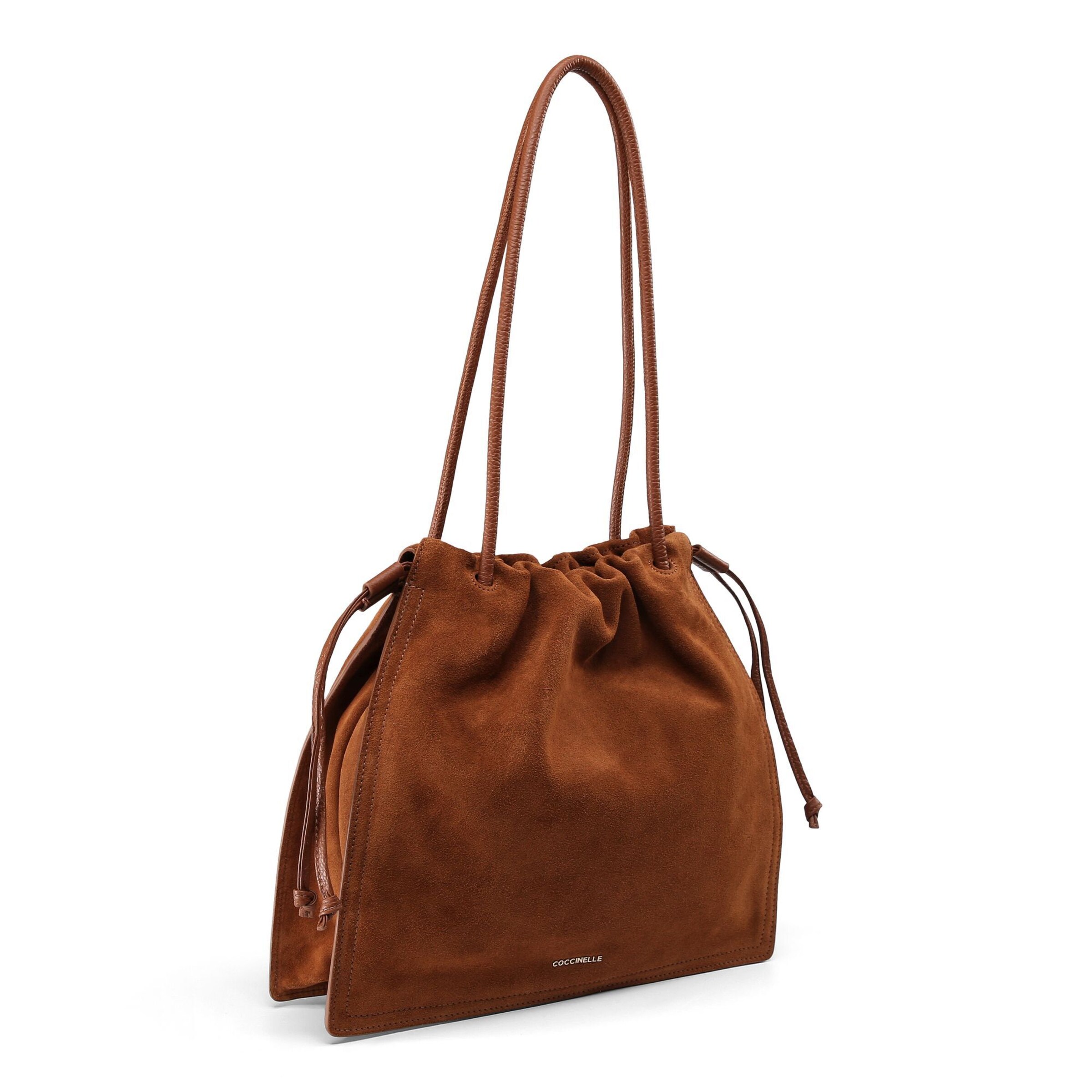 Coccinelle Schultertasche 'Dulse' in Braun