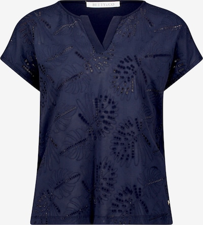 Betty & Co Casual-Shirt mit V-Ausschnitt in S in dunkelblau, Produktansicht