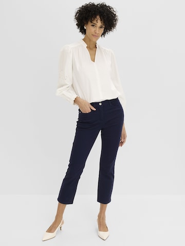 Coupe slim Pantalon bonprix en bleu
