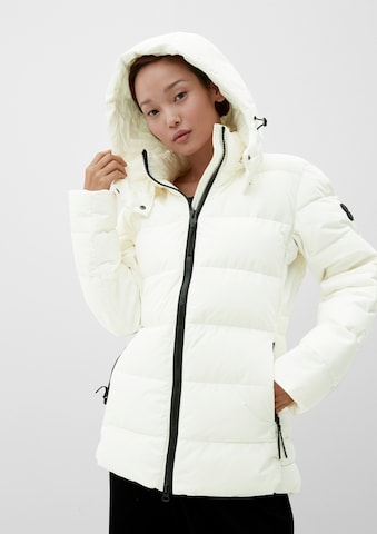 s.Oliver Winter Jacket in White: front