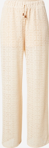 VERO MODAWide Leg/ Široke nogavice Hlače 'VMMaya' - bijela boja: prednji dio