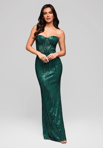 Ombre Avondjurk in Groen