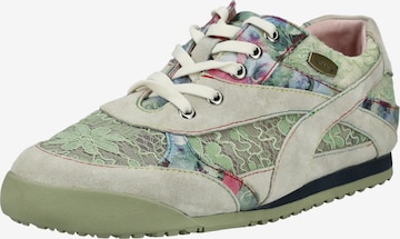 Laura Vita Platform trainers in Green: front