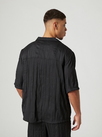 Sinned x ABOUT YOU Comfort fit Button Up Shirt 'Ricardo' in Black