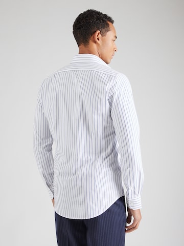 Coupe slim Chemise 'BOLD' Michael Kors en bleu : derrière