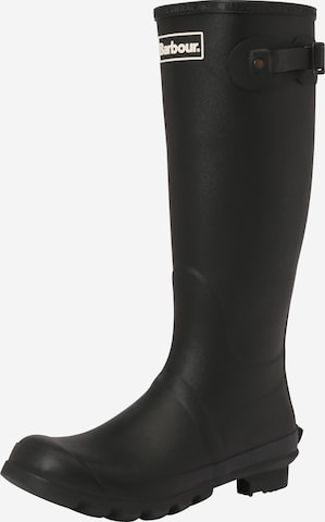 Barbour Rubber Boots in Black: front