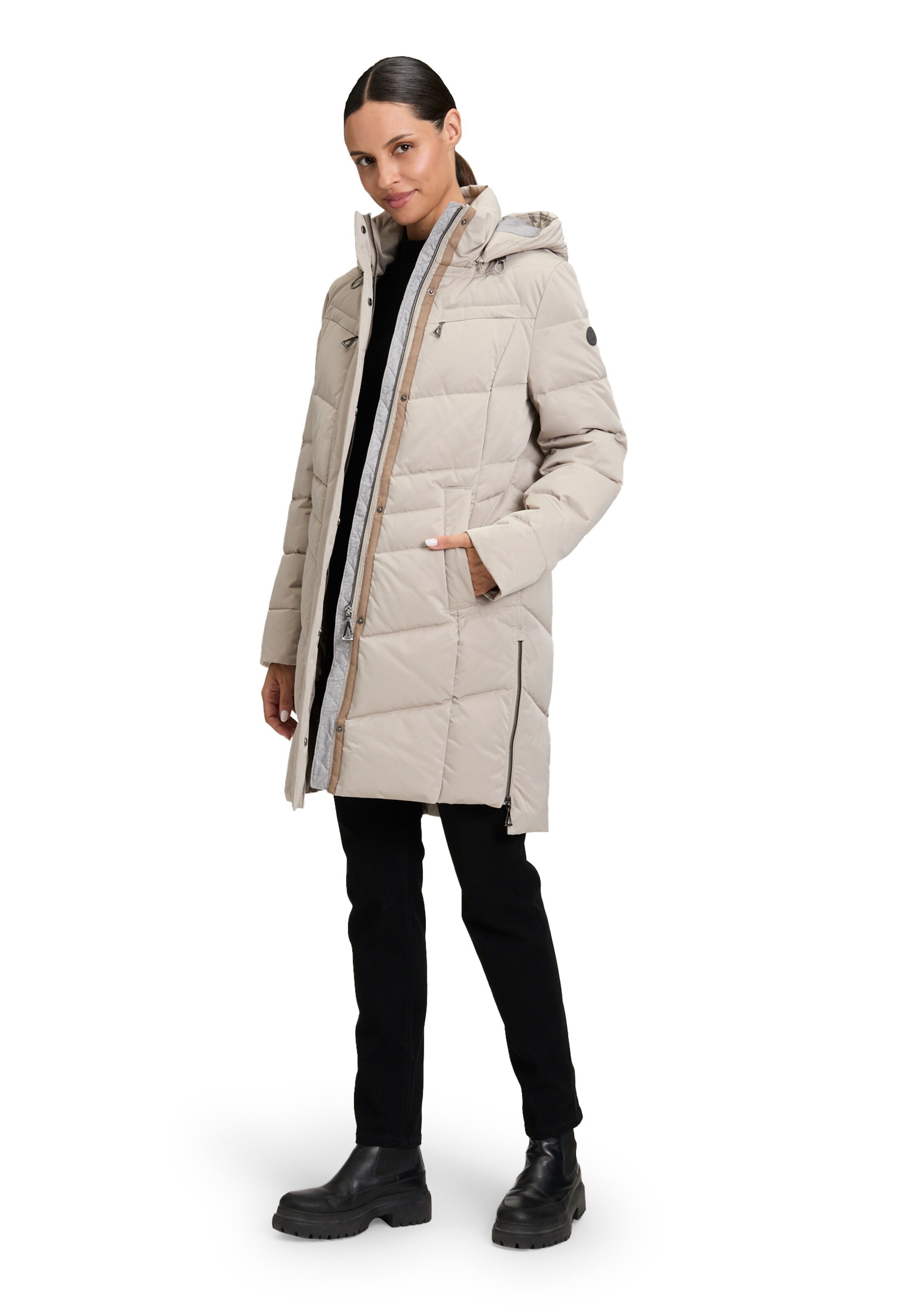 GIL BRET Winter Coat in Grey: front