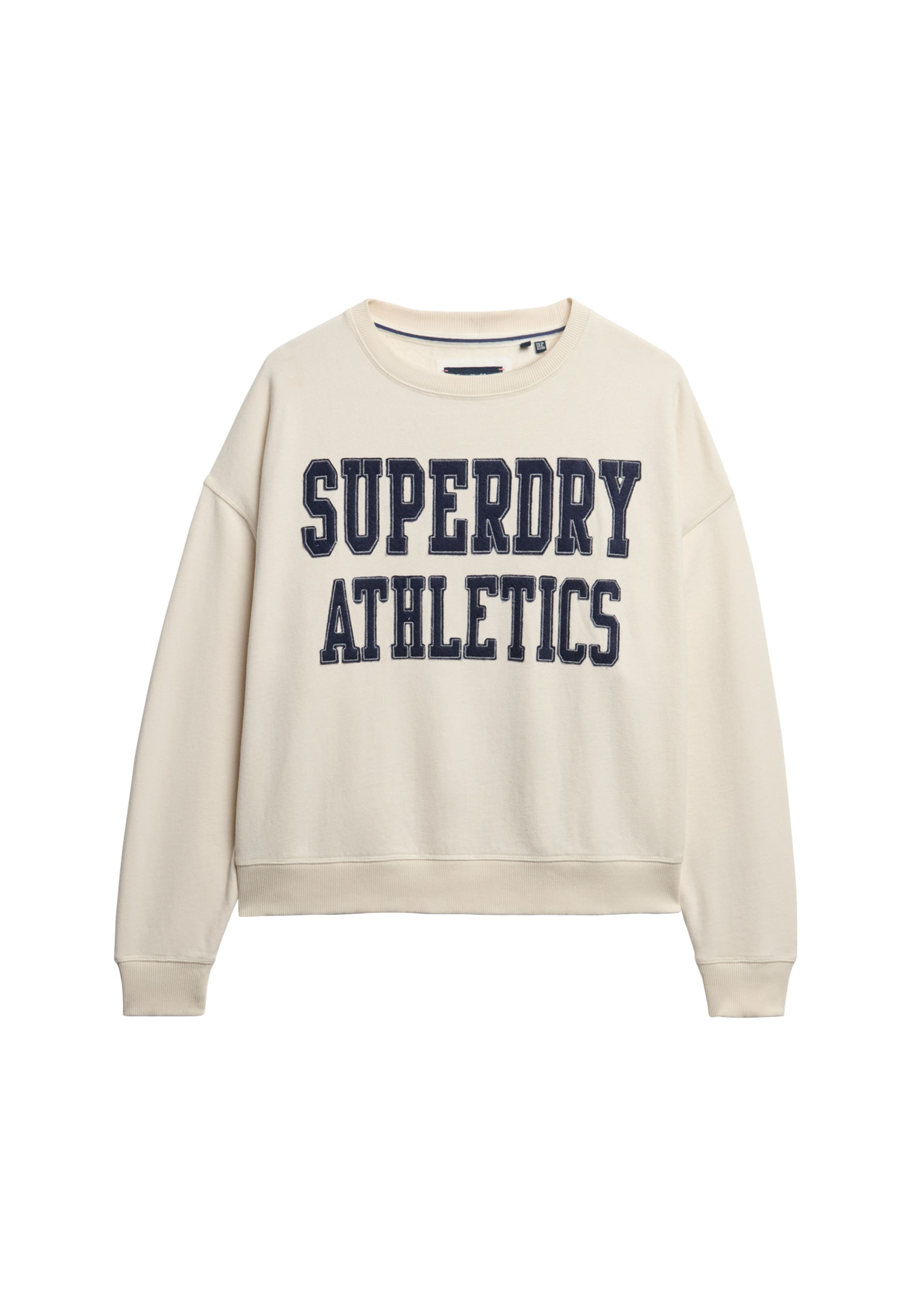 Superdry Sweatshirt 'Athletic Essentials' in Wit: voorkant