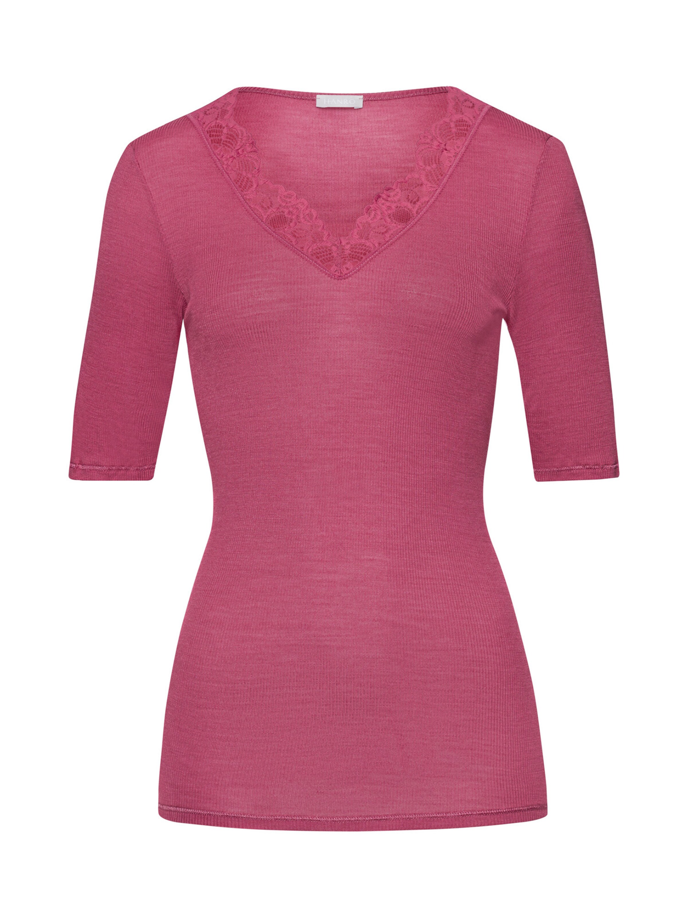 Maillot de corps Hanro en rose : devant