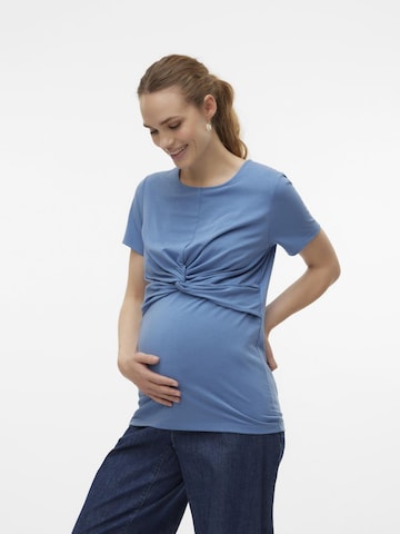 MAMALICIOUS T-Shirt 'MACY JUNE' in Blau: predná strana