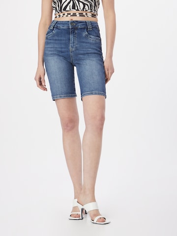 PULZ Jeans Regular Jeans 'TENNA' in Blauw: voorkant