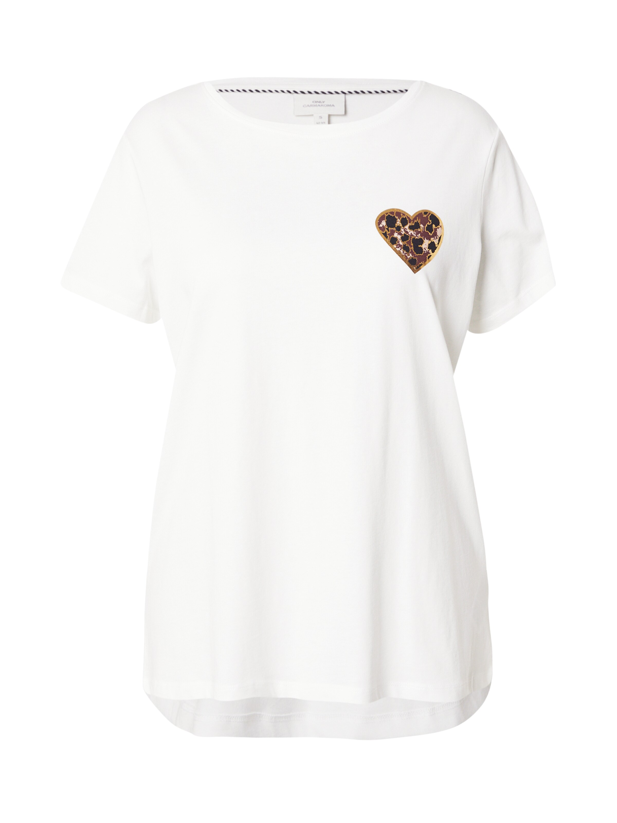 ONLY Carmakoma Majica 'CARBOOSTERY' | bela barva: sprednja stran