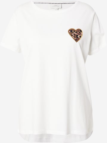 ONLY Carmakoma Majica 'CARBOOSTERY' | bela barva: sprednja stran