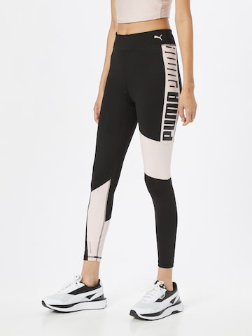 PUMA Skinny Sportsbukse i svart: forside