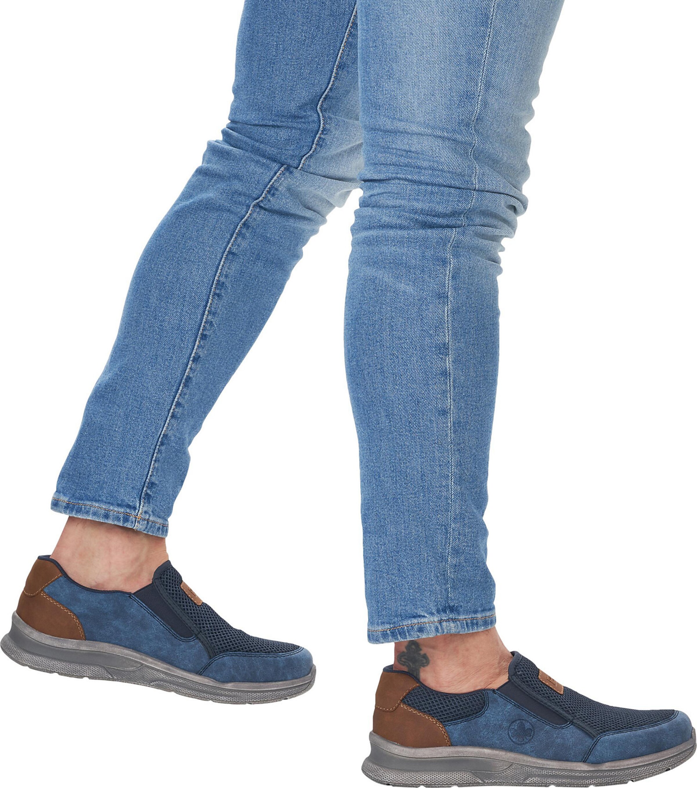 Rieker Slip On in Blau: Vorderseite