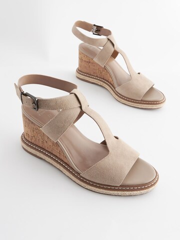 Next Strap sandal in Beige