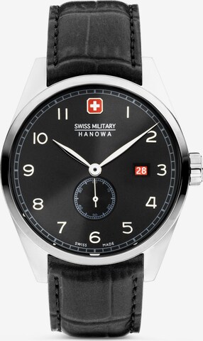 SWISS MILITARY HANOWA Analog Watch 'Lynx' in Black: front