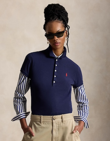 T-shirt Polo Ralph Lauren en bleu : devant