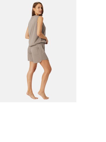SCHIESSER Pyjamashorts ' Mix & Relax ' in Beige