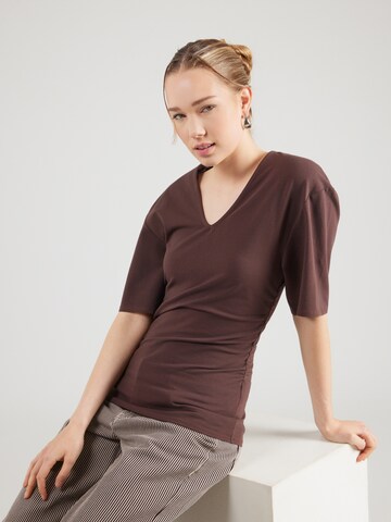 & Other Stories - Camisa em castanho: frente