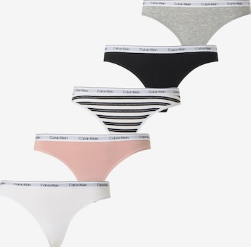 Calvin Klein Underwear String bugyik - szürke: elől