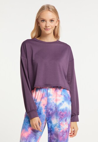 myMo ATHLSR Athletic Sweatshirt in Purple: front