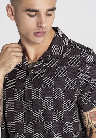 Gianni Kavanagh Regular Fit Hemd 'Piazza' in Braun