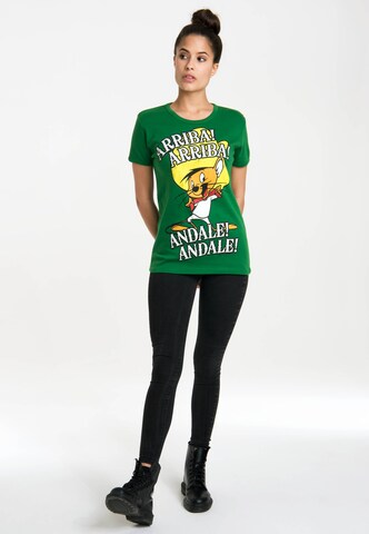 LOGOSHIRT T-Shirt 'Looney Tunes – Arriba! Andale!' in Grün