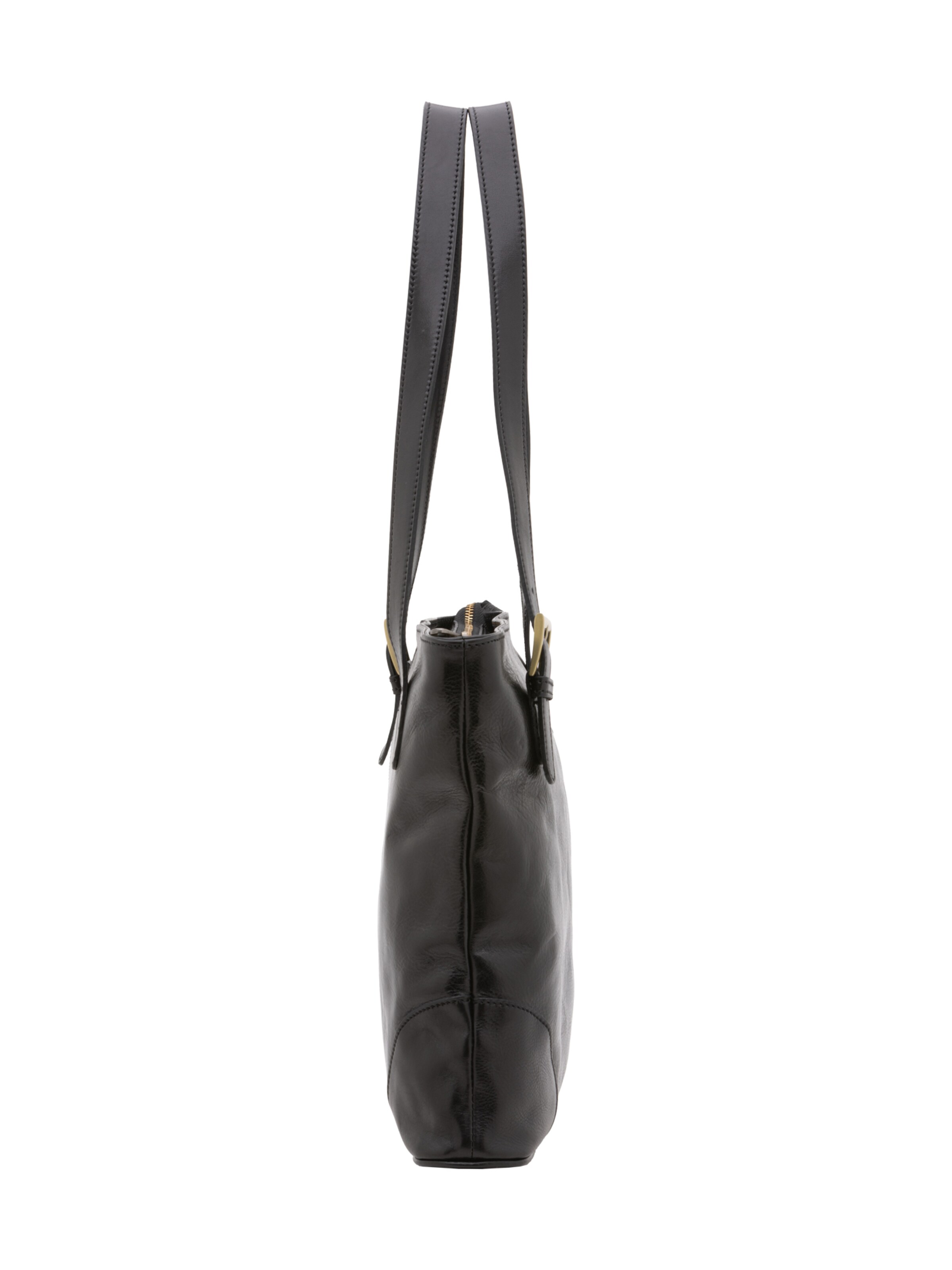 Borsa a spalla 'Borsa a Spalla Donna Pelle Vacchetta - Chiusura Zip' di I Fratelli in nero