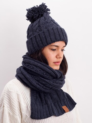 Manufaktur13 Oversizeschal 'Rough Knit' in Blau