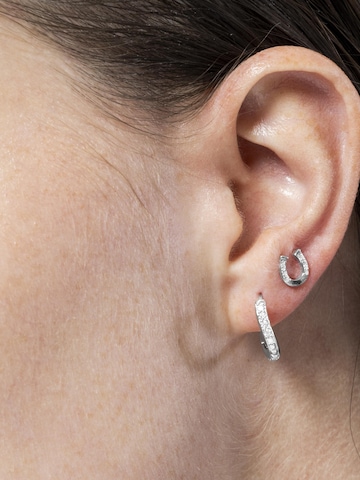 Luxenter Øreringe 'INFINITY' i hvid