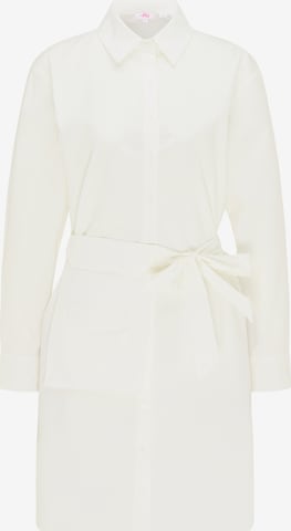 MYMO Shirt Dress in White: front