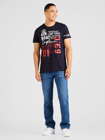 T-Shirt 'Alaska Ice Tour' CAMP DAVID en bleu